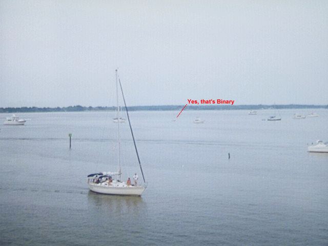 Binary anchored at St Michaels