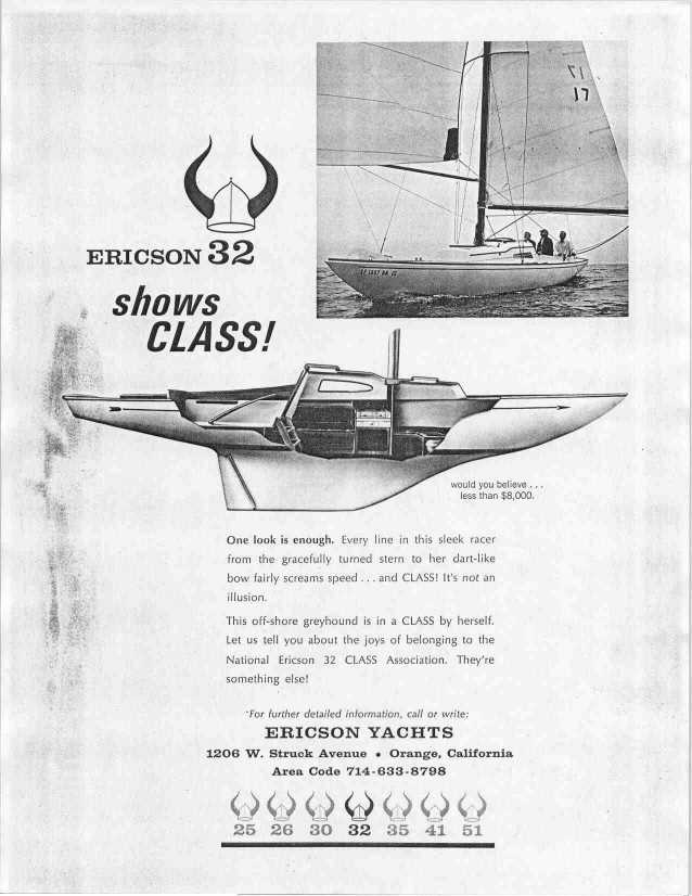 32 Foot Ericson Sailboat